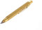 TROIKA ZIMMERMANN 5,6 – PEN56/AB – Zimmermannsbleistift – für Architekten– Fallminen-Stift (5,6 mm HB-Mine) – Zentimeter-/Zoll-Lineal – 1:20 m/1:50 m Skala – Messing – antikmessing – TROIKA-Original