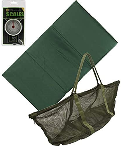 G8DS® Karpfen-Wiegen-Set Carp Scale Carp fishing Abhakmatte + Wiegenschlinge + Waage