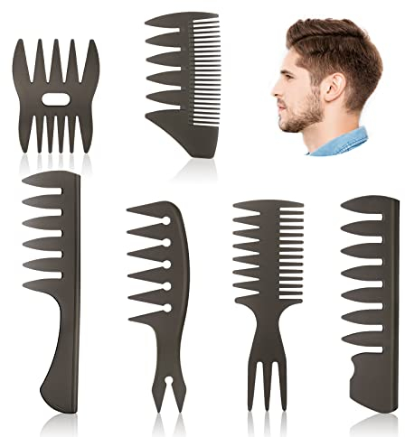 URAQT Barber Kamm für Männer, Blend Frend Combs Kamm Männer, Haarschneidekamm Positionierkamm, Professionelles Haarkamm Haarschneidehilfe, Men's Hairstyle Beard Styling and Sideburns (6pcs)