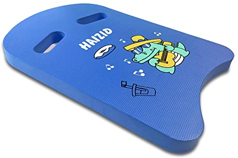 Schwimmbrett, Schwimmen Kickboard für Kinder Erwachsene, Trainingsausrüstung Eva Schaumstoff Schwimmhilfe Schwimm Board mit Griffen, Cartoon Muster Schwimmbrett für Schwimmtraining (Blau)