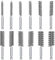 Keboyoe 12pcs Stainless Steel Wire Tube Cleaning Brush Set with Handle - 1/4 Inch Drill Bore Cleaning Brush for Tubes, Ports, Bearings