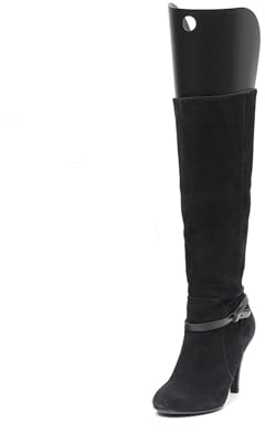 Lot de 3 paires d'embauchoirs de bottes [26 x 25 cm] | Inserts de forme | Support de bottes hauts pour homme et femme [Couleur – Noir] | Embauchoir à chaussures | Extenseur de bottes | Forme de tige