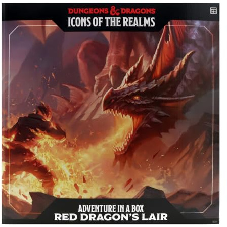WizKids Icone di D&D dei Reami: Avventura in una scatola - Tana del drago rosso | Miniature di Dungeons and Dragons | Set in scatola | Figura di drago