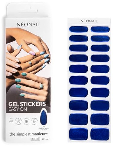 NÉONAIL Nagelfolie UV Härtend - Gel Stickers Easy On - UV Gel Strips - Fingernägel zum Aufkleben - Nagelsticker - Nagellackstreifen - Nagelaufkleber - Aufkleber Nägel - M01