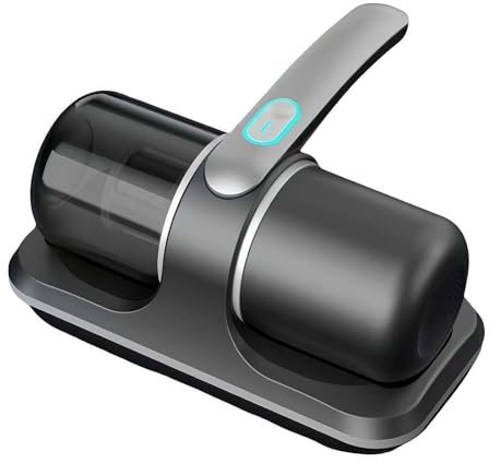 Wmool PureSleepy 2024 Bed Vacuum Cleaner, Mattress Vacuum, Handheld Corded, UV Light, HEPA Filter, Grey