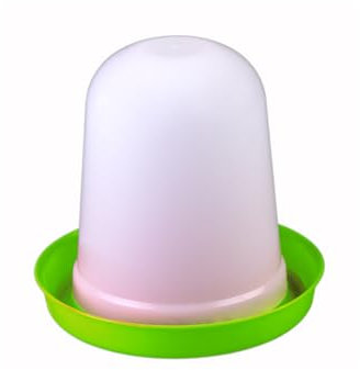 Hühnertränke 3, 5 oder 8 ltr. grün I Beheizbare Geflügeltränke für Hühner I Wasserspender I Automatische Wassertränke, Tränke, Hühnerzubehör I Geflügel Zubehör Zucht I Vogeltränke (3 Liter)