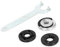 Ruimou 4pcs Winkelschleifer Zubehör (M14 Schnellspannmutter + 5/8 Zoll Innen- & Außenwinkelschleifer Flanschmutter + Schraubenschlüssel) Kompatibel mit Makita/Black & Decker/Ryobi