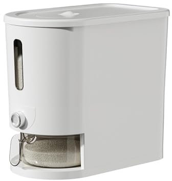 diwedaso Distributeur de riz détachable pour une distribution de riz pratique et, distributeur de riz détachable Transparent en plastique ABS PP, type+2【5kg】