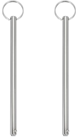 QUARKZMAN 2Pcs Pasadores Liberación Rápida Acero Al Carbono Diá 5/16(8mm) | Longitud Útil 5.31(135mm) Longitud Total 6.77(172mm) Pasadores Para Cubierta Bimini Accesorios Marinos