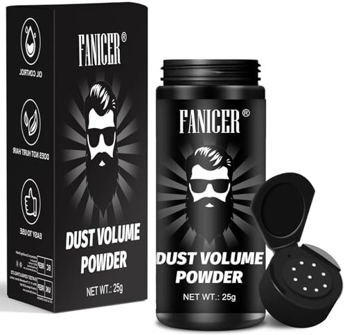 25g Flauschiges Haarpulver, Professionnel Haar Puder, Volumen Stylingpuder, Mattem Effekt, Einfach Aufzutragen, erklebt nicht, Farbloses Stylingpuder für Männer und Frauen Aller Haartypen
