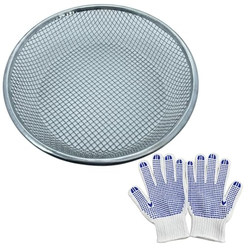 Mesh Gardening Sifter, 6mm Sieve mesh Size， Perfect for 5 Gallon Bucket,for Sand Rocks Dirt Compost (6mm)