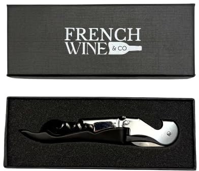 Tire-bouchon Sommelier Premium – Design Élégant en Acier Inoxydable – Accessoire Œnologie avec Coffret Cadeau Luxe