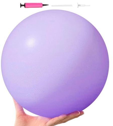 Träningsboll för mellan knäna, 25 cm anti-utrymme halkfri bärbar, yoga boll för stabilitet balans fitness stretch, för stabilitet och balansträning, stretchövningar, core träning,