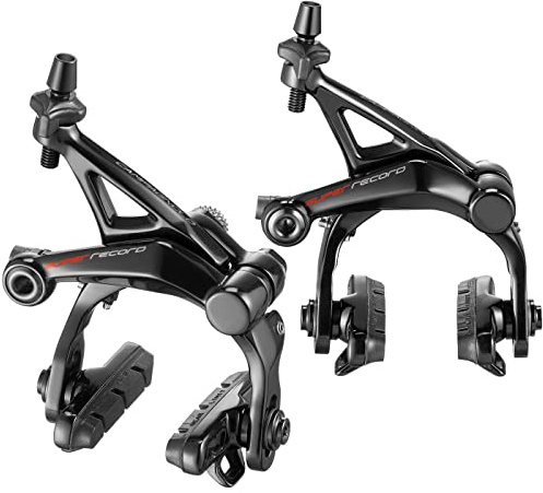Campagnolo Super Record Brakeset (Dual Pivot Front and Rear) Rim Brakes, Black, Pair