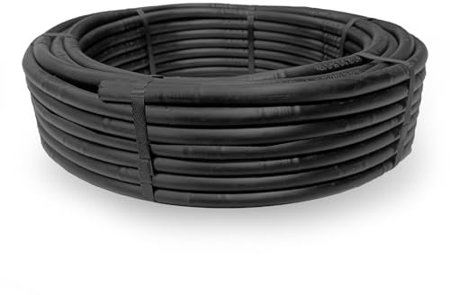 ESTO Ala Gocciolante Quattro Fori 16 Passo 20-30-40, Tubo Irrigazione a Goccia, Gocciolatore Automatico, Ala Gocciolante per irrigazione a Goccia Orto Giardino Vasi Frutteti 4 Fori 50 METRI/40