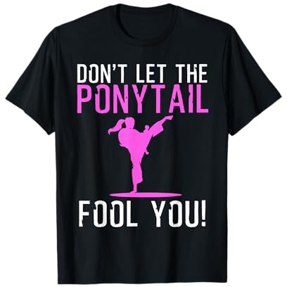 Funny Karate Design for Women Girls Karate Kick Martial Art T-Shirt Small