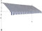 Wakects Sonnenschutzplane, Gartenmarkise, Sonnenschutz, 340 cm breiter Stoff mit PU-Beschichtung für Balkon, Hof, Fenster