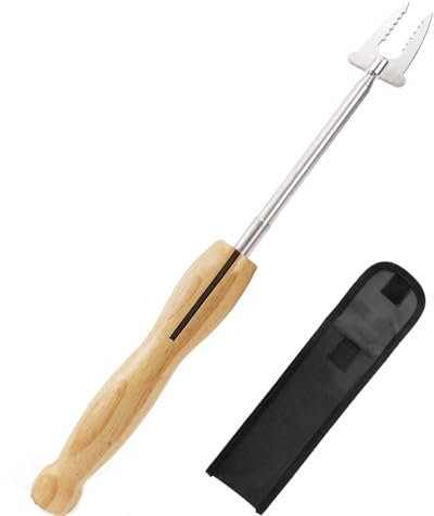 TOZBLEU Spiedi per barbecue,1pcs Spiedini Telescopici per Griglia,Spiedini per Marshmallow in Acciaio Inox,Grissini,Hot Dog Spiedini,Bastoncini per Arrostire,Spiedini per Falò,Spiedini per Shish Kebab