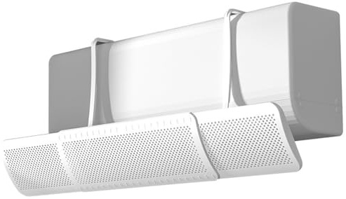 Deflector de viento de CA Deflector de ventilación de aire montado en la pared, de viento de aire acondicionado ajustable de 22-36 pulgadas para prevención de soplado directo, no incluye he