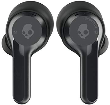 SKULLCANDY Indy True Wireless Earbuds with Bluetooth Microphone, IP55 Sweat, Water, and Dust Resistance, 16-Hour Battery Life - Black, One Size