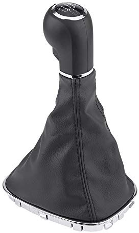 Yosoo Health Gear 5 Speed Gear Shift Knob, Replacement for Corsa D with Gaiter Boot Cover, ABS PU Leather Construction Direct Fit, Aftermarket Part for OE 009140093 19276456
