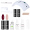 NÉONAIL Starter Set mit LED Lampe 2x Nagellack 7,2 ml - LED UV Lampe 22W/48 - UV Nagellack - Maniküre Set - Set Starterset mit Lampe - Nagellack Set - Farben - Manicure - Nagelset
