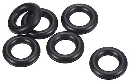 PATIKIL 25 Stück Dichtungsringe O-Ringe Gummidichtung 17mm AD 9mm ID 4mm Dicke Nitrilgummi Unterlegscheibe Dichtungssatz Gummischeiben für Auto Klimaanlage Wasserhahn Rohr Schwarz