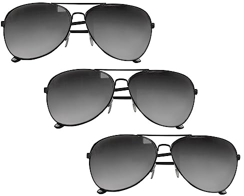 Boland - Partybrille im Set, 3 Stück, Brillen für Erwachsene, Spaßbrille, ohne Sehstärke, Sonnenbrille, Bad Taste Outfit, Zubehör für Faschingskostüme