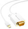 Mini Displayport to VGA Cable Mini DP to VGA Adapter, Surface Pro 6 5 4 3 Thunderbolt to VGA Cables for Mac, MacBook Pro Air, MS Surface Book to Monitor, Projector, TV, 1M/3.3FT