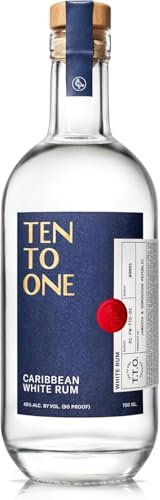 Ten To One Caribbean White Rum | 70cl, 45% ABV | Smooth Small Batch Rum