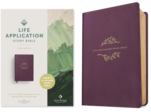 NLT Life Application Study Bible, Third Edition (LeatherLike, Purple, Red Letter)