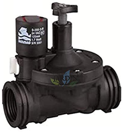 Suinga ELECTROVALVULA 1 1/2 9V Bermad con regulador de caudal serie 200, uso residencial y agrícola. Funciona con programadores de riego a batería 9V