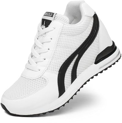 AONEGOLD® kilskor dam sportskor gym fitness sneakers låga kilskor 7 cm jogging resa andas