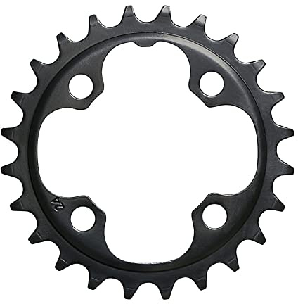 Asudaro Plateau Large étroit 64BCD 22T/24T Plateau Unique Vélo de Montagne Vélo Anneau de cChaîne à Vitesse Unique, Plateau Rond à Vitesse Unique 4 Boulons pour Vélo de Route VTT BMX VTT