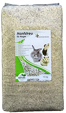 Litière de chanvre extra fine 90 l (0,21 euros) 100 % chanvre Convient comme couverture de sol pour lapins, cochons d'Inde, hamsters, octodons, rats, rongeurs, serpents, reptiles
