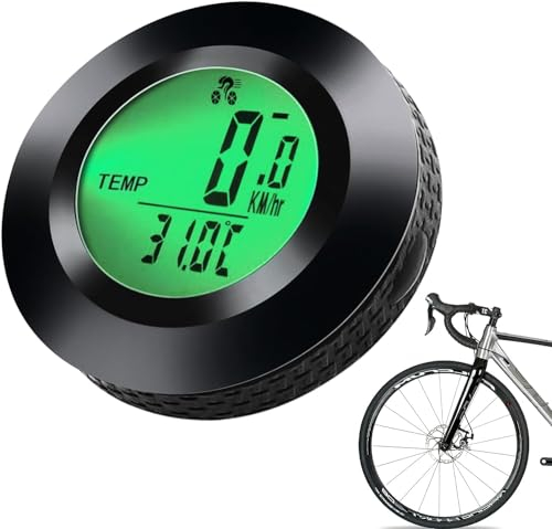 SPORWAY Fahrrad Tacho: Kilometerzähler, Fahrradcomputer Multifunktionen Wasserdicht Kilometerzähler, Fahrradtacho mit 3-Farbiges Hintergrundbeleuchtetem Display für Erwachsene und Kinder