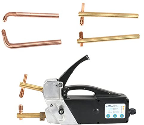 FUYAO Electric Spot Welder 220V Double Side Spot Welding Machine Portable Single Phase Portable Handheld Welding Tip Gun 2.0 +2.0Mm Sheet Metal Repair Tool For Spot Welding Of Mild Steel