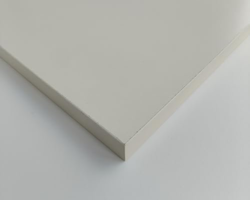 Generico Pannello Truciolare Nobilitato Magnolia Bordato su 4 lati mm 18 Varie Misure (1, cm. 90 x 60)