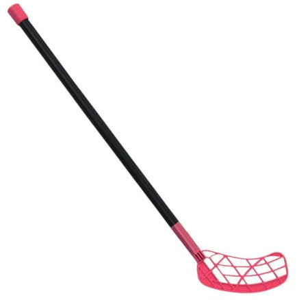 rockible Hockey Stick Floorball Stick, Floorball Schläger, Unihockey Stock, Senior Holzschläger, Floorball Stick für Kinder-Feldhockeyschläger für Outdoor-Teamsporttraining, Rot