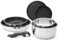 ROSSETTO Topfset Pfannenset Induktion 7-teilige Edelstahl Kochtopf Set mit Abnehmbarer Griff Stapelbar, PFAS-Frei Antihaftbeschichtet Pfanne 20/26cm, Kasserolle 16/20cm, für alle Herdarten, Ofenfest