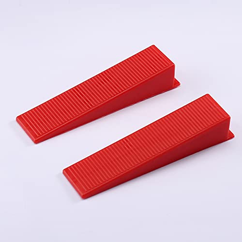 900 cales réutilisables pour système de nivellement de carrelage, compatibles avec entretoises de 3.0mm, 1.5mm, 2mm, 1mm, outil de nivellement pour une pose parfaite (900 pièces, rouge)