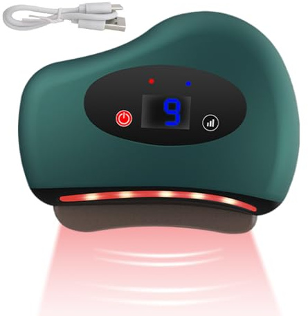 Rascador muscular con calefacción, rascador de calor eléctrico para pies, cuello, hombros, dispositivo de relajación corporal, dispositivo de del dolor de tejidos profundos para recuperación en