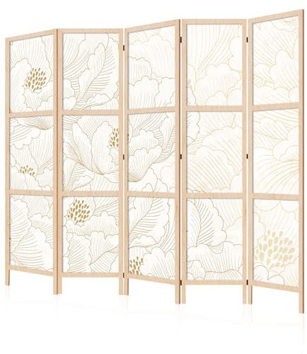 LUMASOUL Paravent Einseitiger - Paravent Raumteiler Innen - Japan Motiv - 172x225 cm