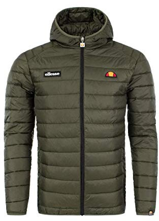 Ellesse Homme Lombardy Padded Jacket Manteau, Kaki, XL EU