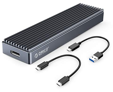 ORICO Aluminium M.2 SSD Gehäuse NVMe und SATA USB Adapter USB3.2/ USB3.1 Gen2 10Gbits Enclosure für M.2 PCIe NVMe SATA 2230 2242 2260 2280 M-Key/B+M key SSD Bis zu 2TB- M2PJM
