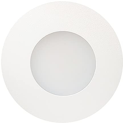 max K O M F O R T 6er SET LED Treppenbeleuchtung 230V warmweiß 0,5W RUND Aluminium Treppenleuchte Wand Einbauleuchte Einbaustrahler Treppenlicht Flurleuchte 6103R