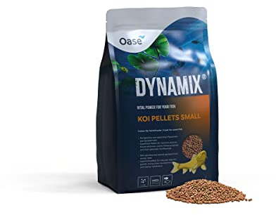 OASE Dynamix Koi Pellet klein 8 L - Koifutter für alle Kois bis 20 cm Körperlänge, Teichfischfutter in Pelletform (3-4 mm), für natürlich schönes Wachstum