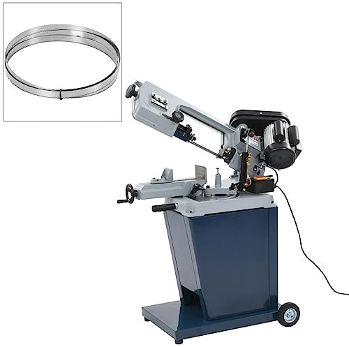 Generico Sierra de cinta de metal con base robusta 230 V ferretería, herramientas (83,6 kg)