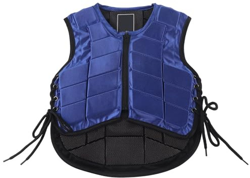 HERCHR Chaleco Ecuestre, Chaleco para Montar A Caballo Acolchado De Espuma De Seguridad Equipo De Protección para Montar A Caballo Protector Corporal para Niños Protector Corporal(CS)