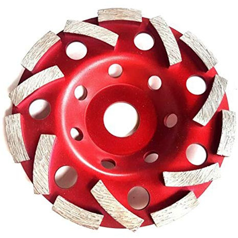 DLZFUDTY Muela,Muela De Banco 125mm Disco diamantado Esmerilado Doble Turbo Abrasivos hormigón Herramienta de Corte de la Rueda Amoladora molienda Copa de Ruedas